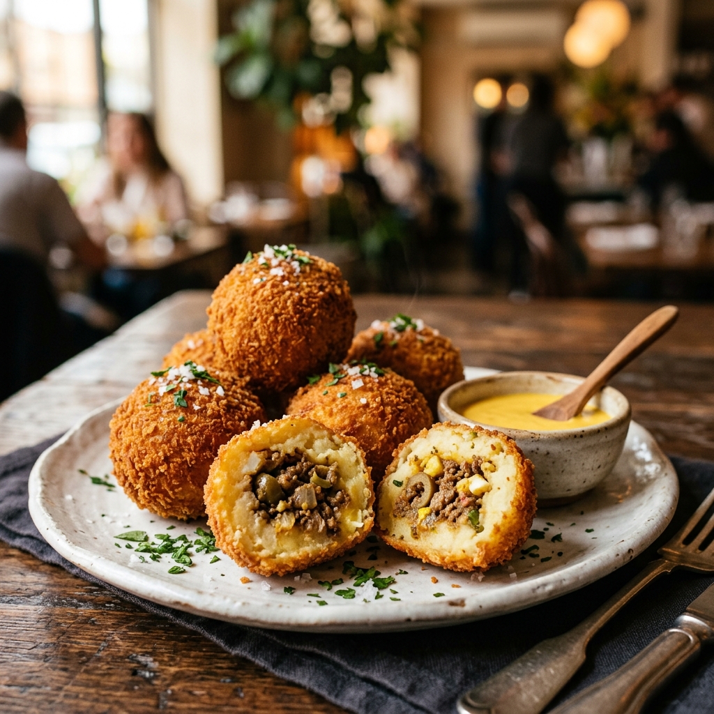 Beef & Cheese Potato Ball